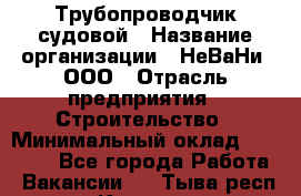 Трубопроводчик судовой › Название организации ­ НеВаНи, ООО › Отрасль предприятия ­ Строительство › Минимальный оклад ­ 70 000 - Все города Работа » Вакансии   . Тыва респ.,Кызыл г.